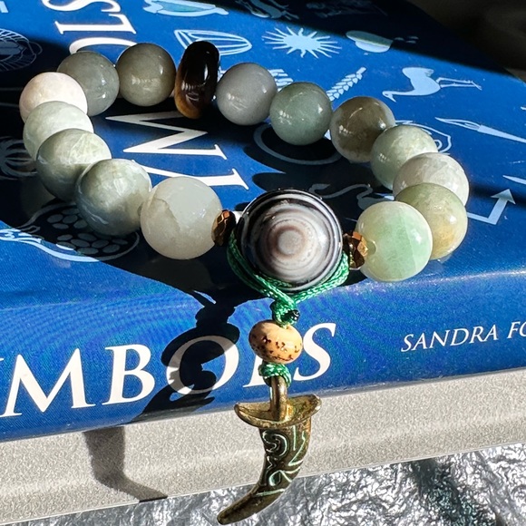 IMMORTALITY AMAZONITE NATURAL STONES BRACELET size 7” - Picture 12 of 13